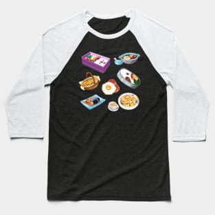 Anime Delicious Delights Baseball T-Shirt